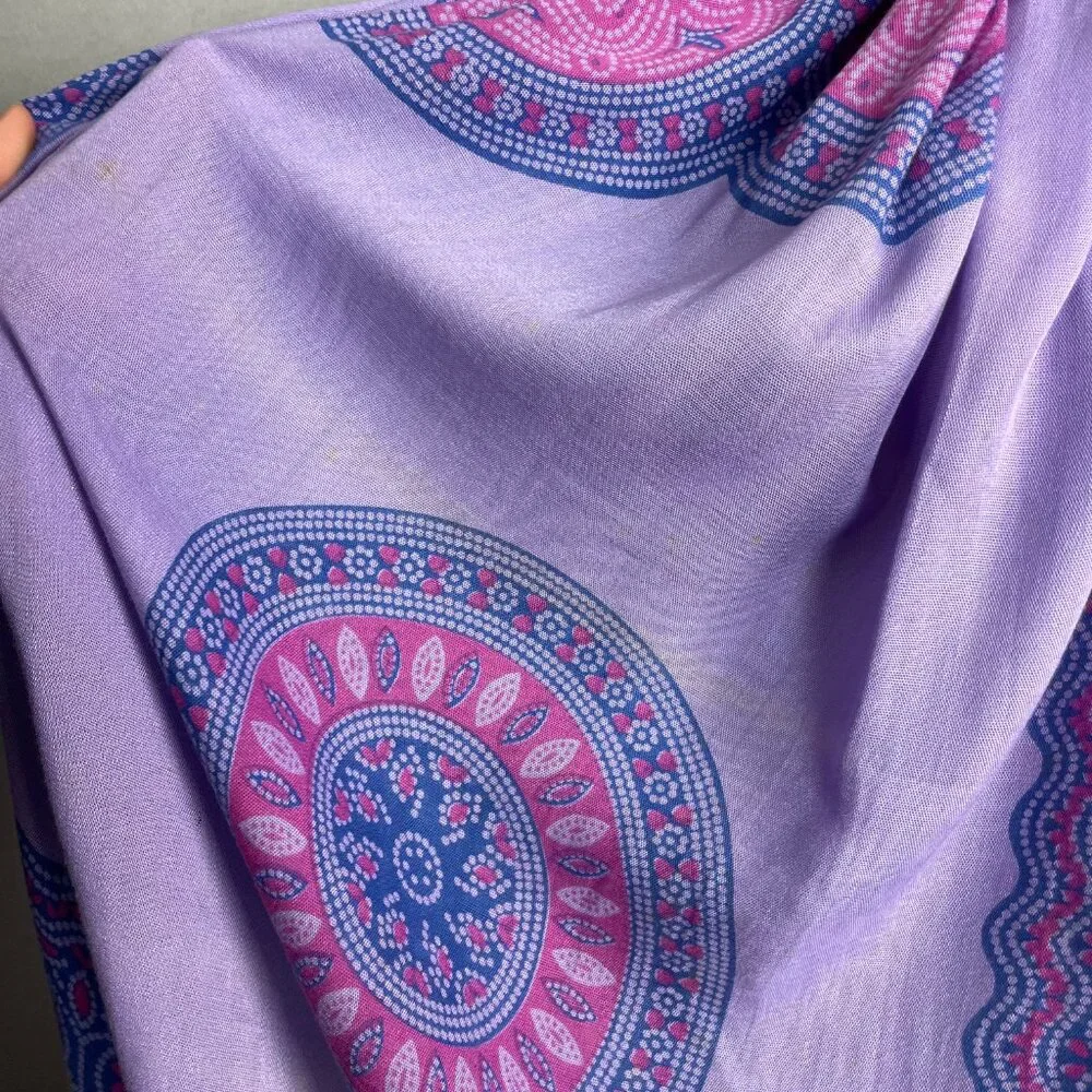 YOA Floral Scarf Shawl Wrap Fringe Mandala‎ Pattern FLAWS Women 62